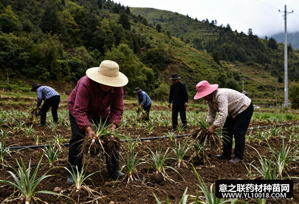 阿坝468亩高原贝母集中采收 年产值近千万
