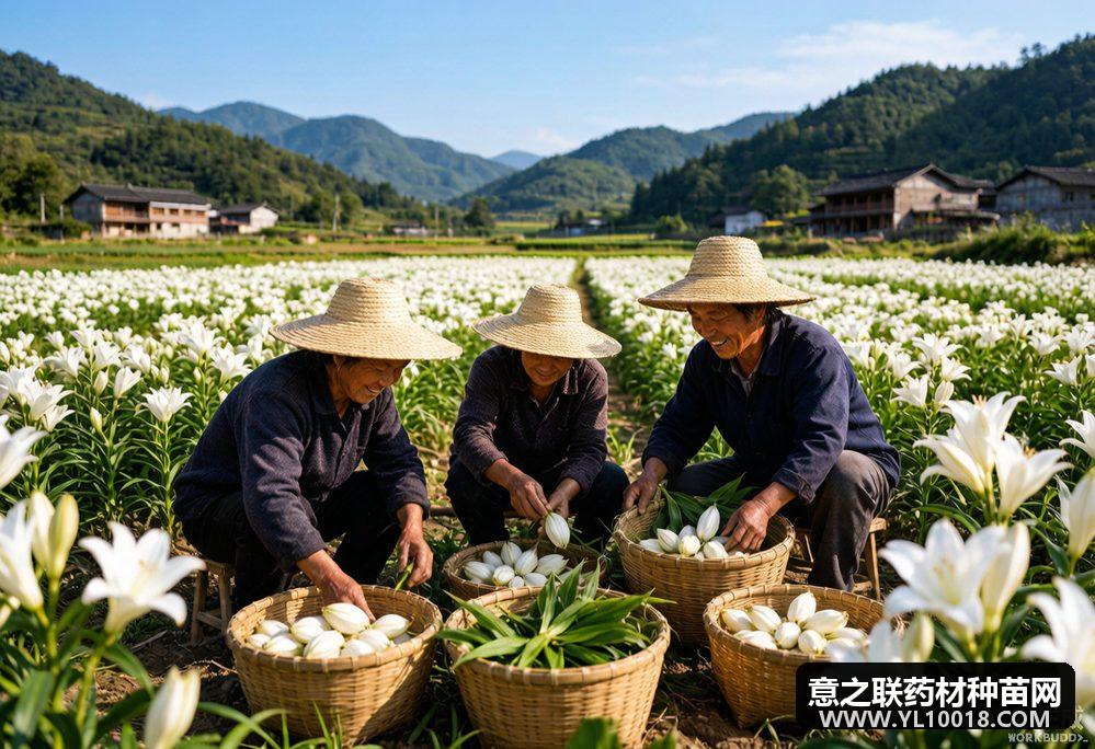 龙山百合跨山共富 11.3万亩种源优势对冲行情波动
