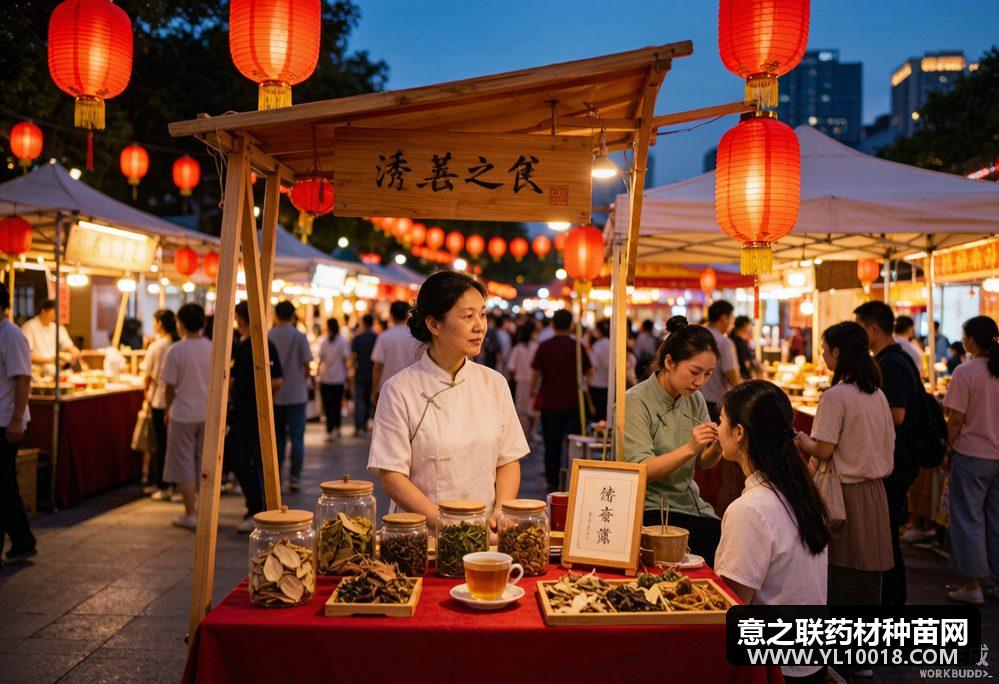 桂东长寿桂东中医药文化夜市点亮康养夜生活