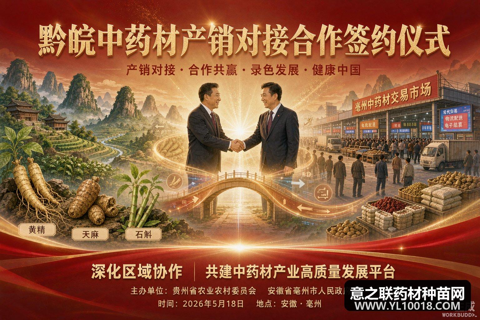 贵药出山&middot;厚积&ldquo;亳&rdquo;发 黔皖道地药材产销对接签约5.8亿