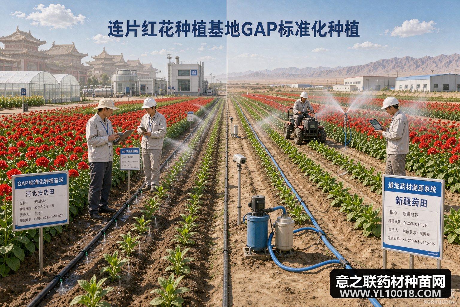 药都制药红花基地通过GAP跨省延伸检查 冀疆联合共建道地溯源